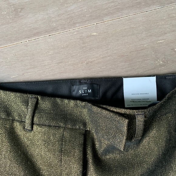 NWT White House black market size 0 metallic gold - Picture 4 of 5